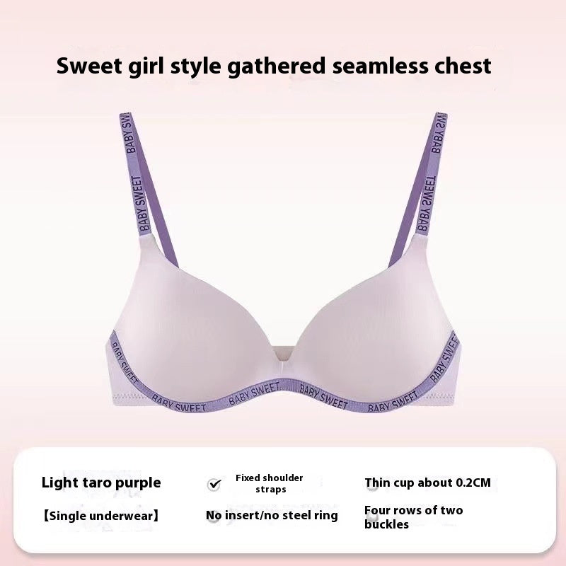 Small Chest Not Empty Cup Micro Push Up And Anti-sagging Comfortable Seamless One Piece