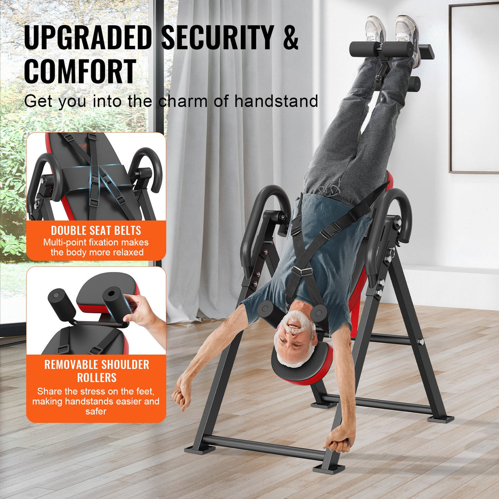 Inversion Table Foldable Strength Training Equipment Hang Exercise Bench