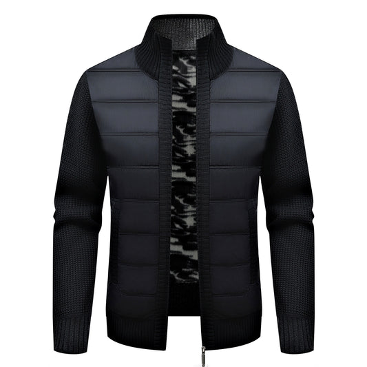 Men's Thickened Long-sleeve Cardigan Sweater Coat