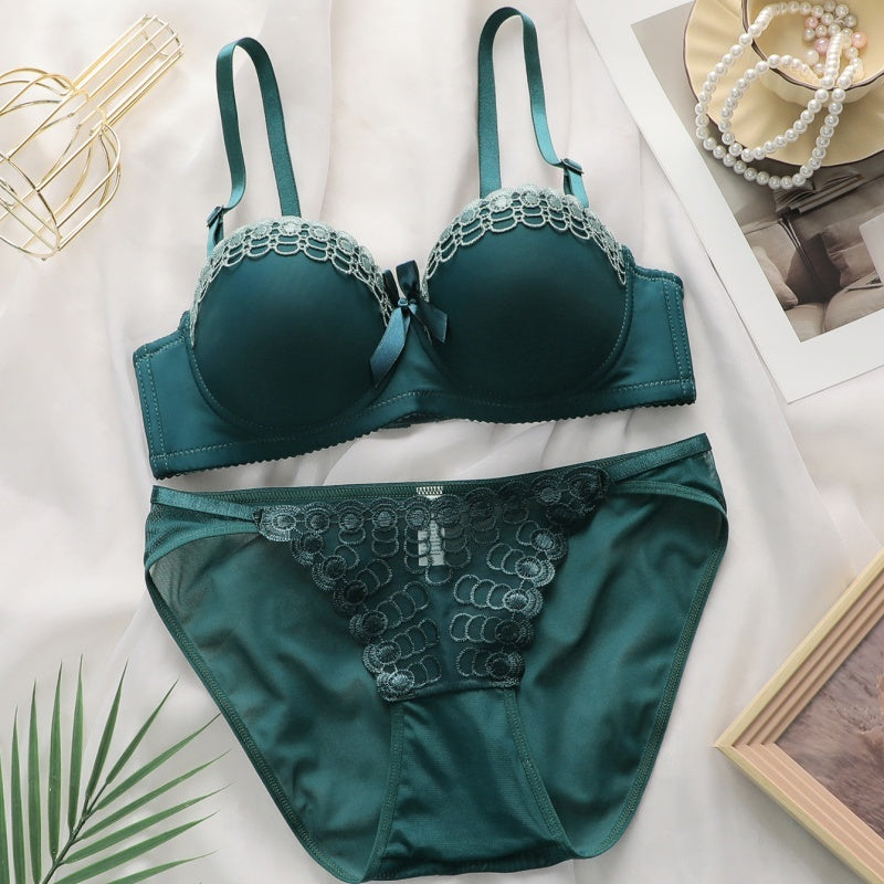 Embroidered Butterfly Bra Lingerie Set, Non-slip, Fashionable And Sexy Women's Lingerie Set,Multiple Colors Available