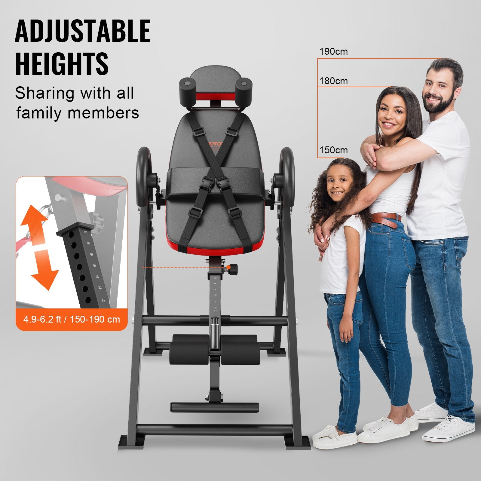 Inversion Table Foldable Strength Training Equipment Hang Exercise Bench