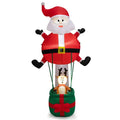 8 Feet Christmas Decorations,Inflatable Santa Claus And Reindeer