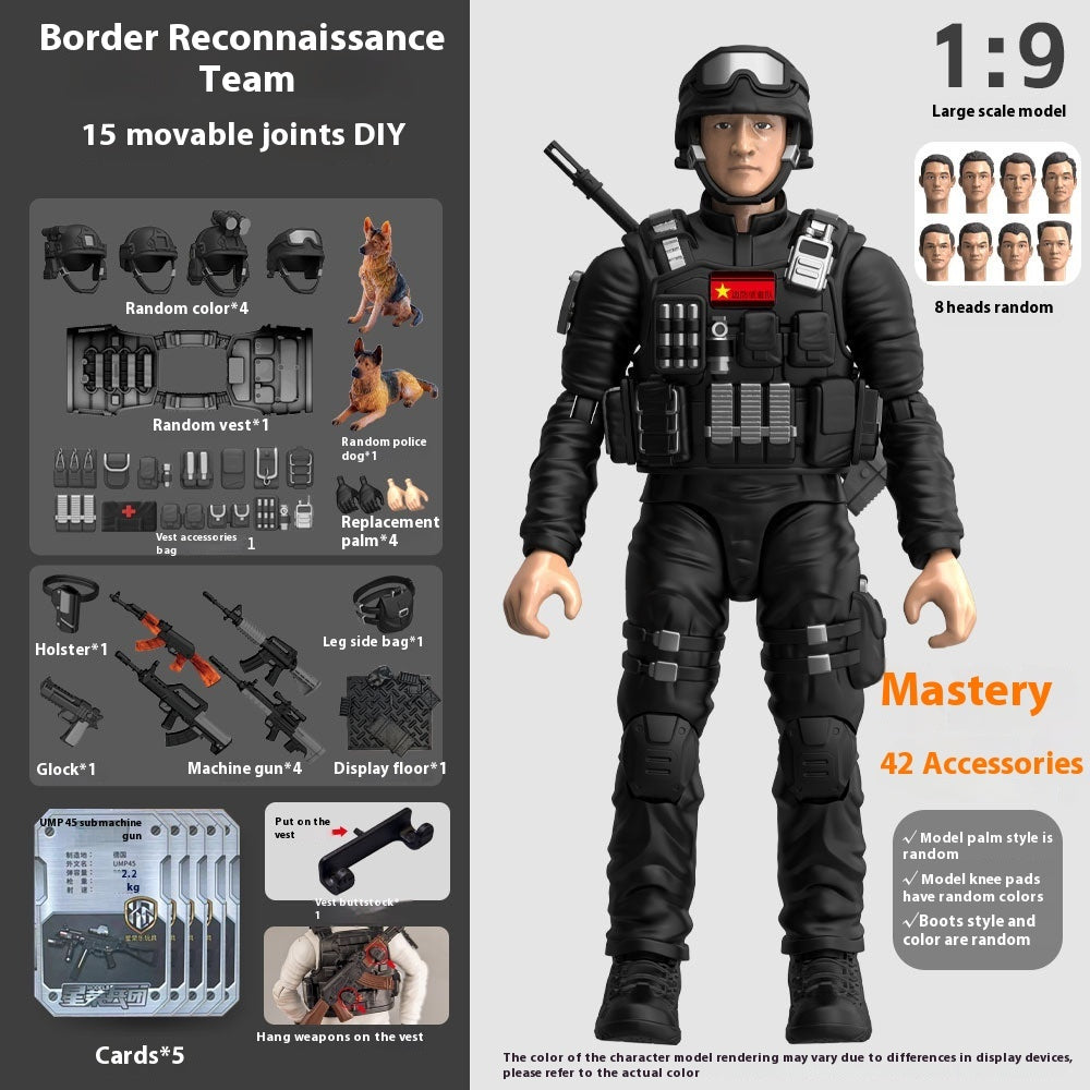 Hands And Feet Movable Bag Military Veterans Special Police Model