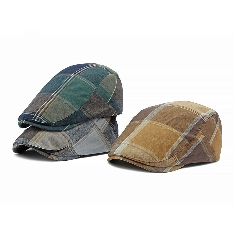 Thin And All-matching Literary Retro Peaked Cap Men