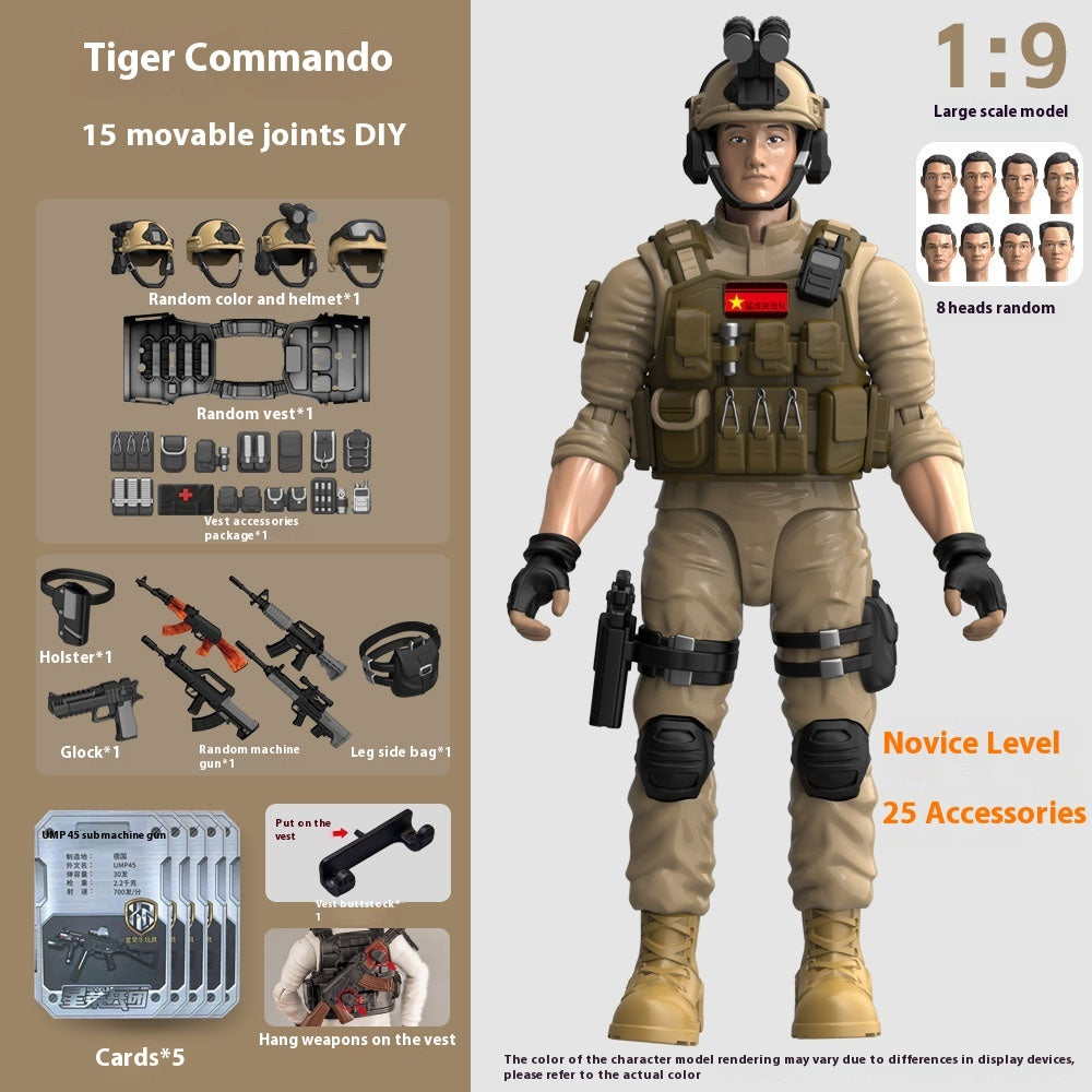 Hands And Feet Movable Bag Military Veterans Special Police Model