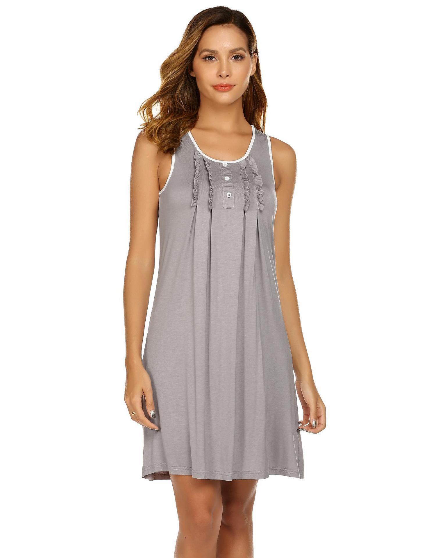 Simple Solid Color Outerwear Homewear Pajamas For Women