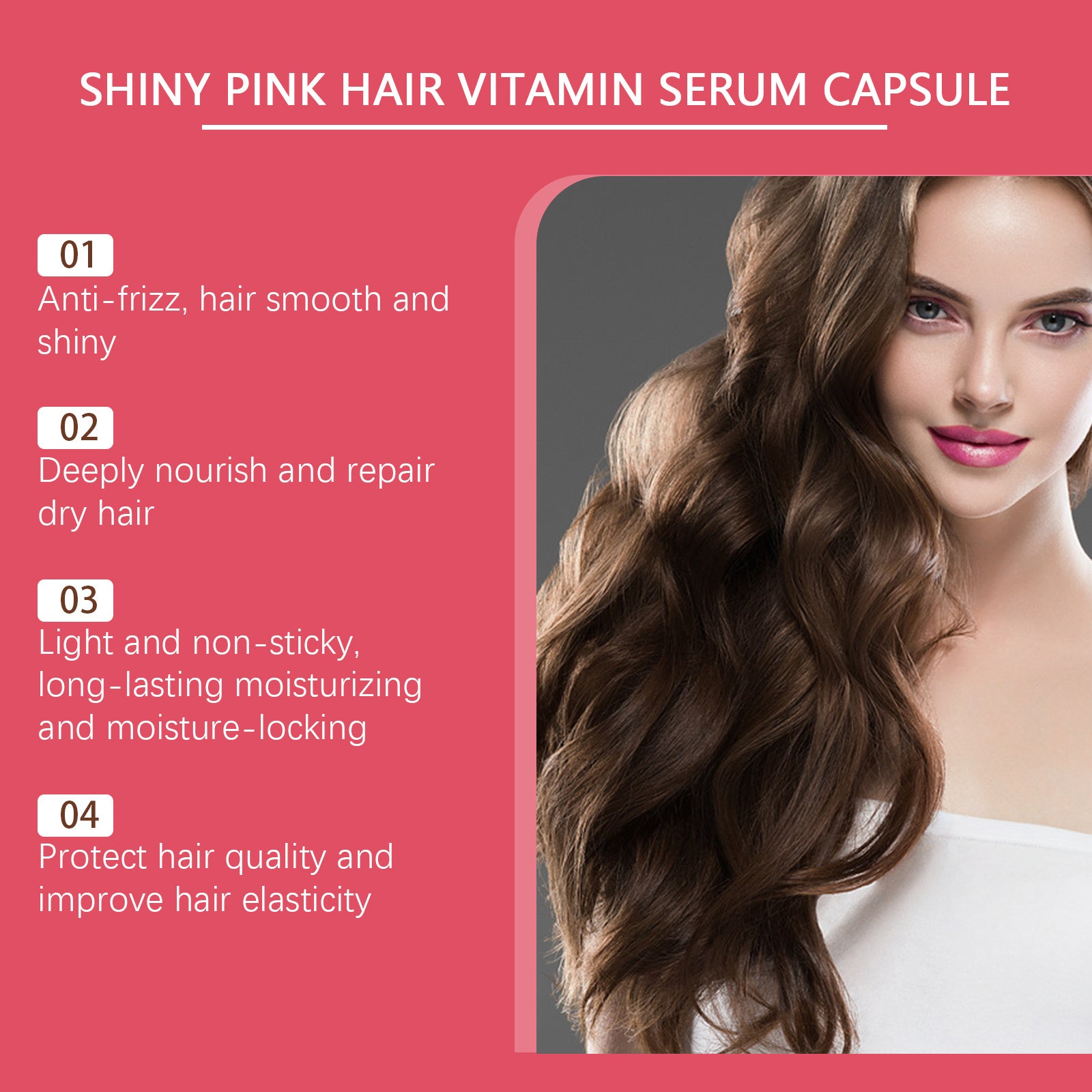 EELHOE Hair Oil Care Capsules - Relieve Dry, Frizzy, Split Ends For Smooth Hair Care Hair Oil.