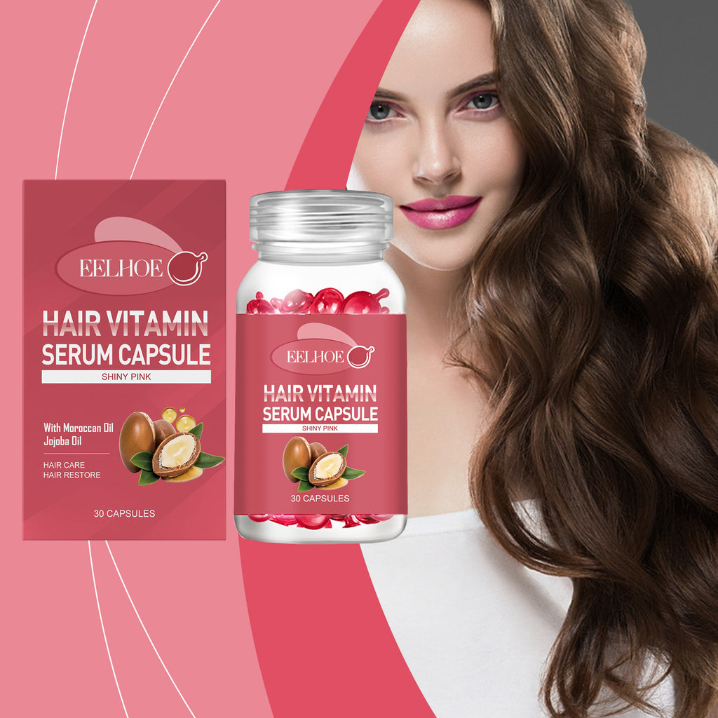 EELHOE Hair Oil Care Capsules - Relieve Dry, Frizzy, Split Ends For Smooth Hair Care Hair Oil.