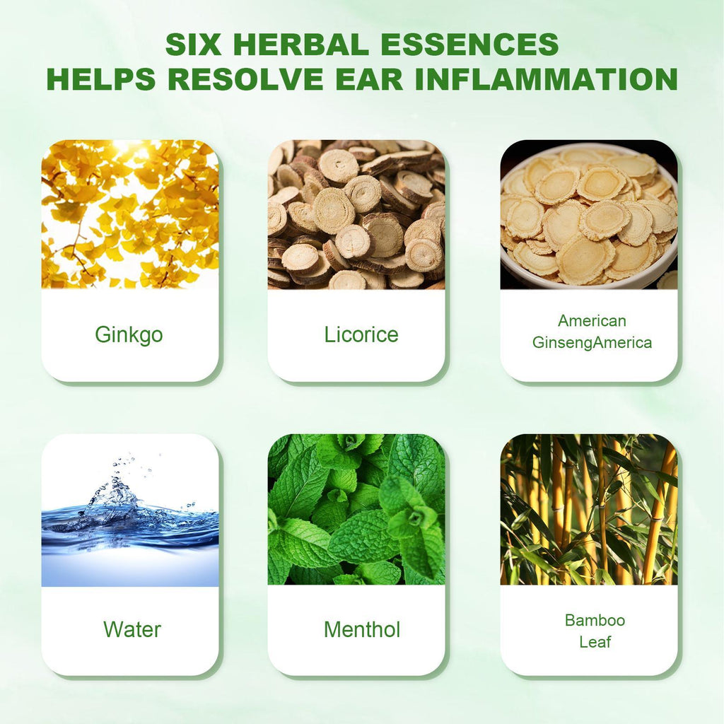 Erlebao Ear Soothing Health Care Ear Drops, Relieve Inner Ear Blockage And Tinnitus Discomfort