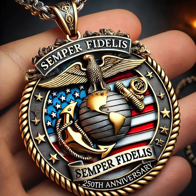 Navy 250th Anniversary Badge 2D Flat Acrylic Print