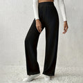 Women's Draping Elastic Trousers With Medium Elasticity