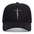 Cross English Embroidery Breathable Baseball Cap