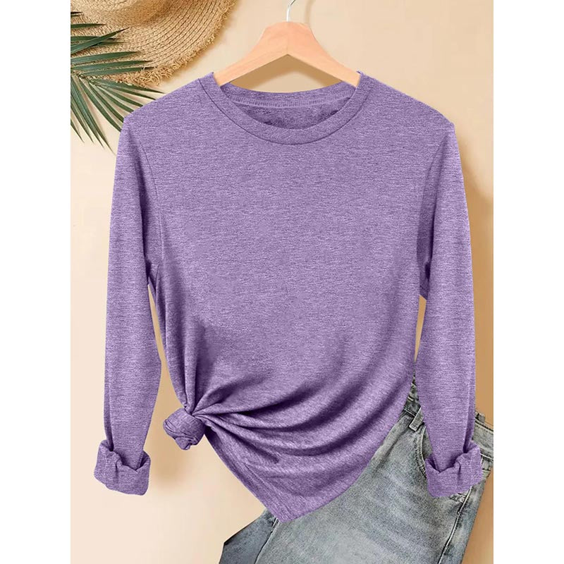 Womens 5 Packs Long Sleeve Crew Neck Shirts Fall Tops Clothes Outfits 2025 Basic Tee