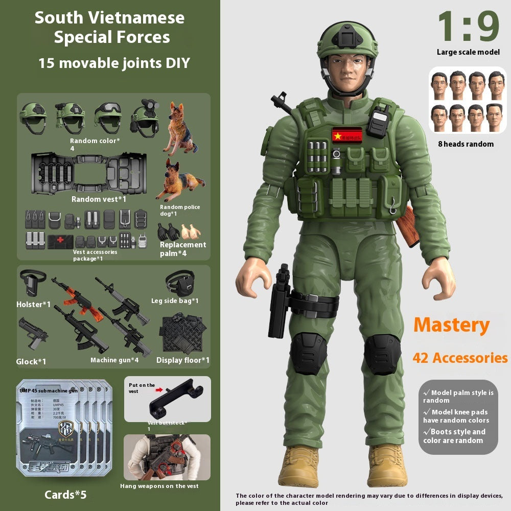 Hands And Feet Movable Bag Military Veterans Special Police Model