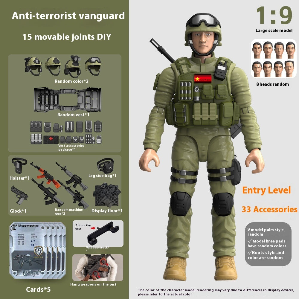 Hands And Feet Movable Bag Military Veterans Special Police Model