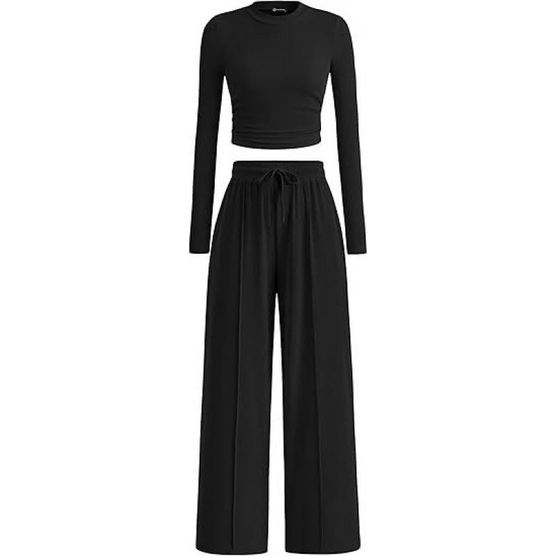 Casual Suit Long Sleeve Top Pants