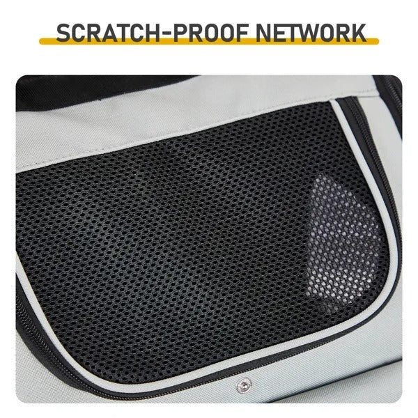 Pet Carrier Backpack, Expandable Cat Dog Carrier With Back Extension, Breathable Mesh Travel Backpack For Small Dogs Cats, Soft-Sided Pet Backpack Holds Up To 26 Lbs