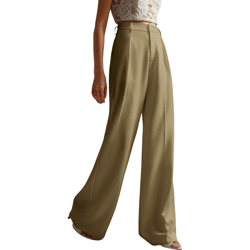 Casual Loose Straight Business Commute Wide Leg Pants