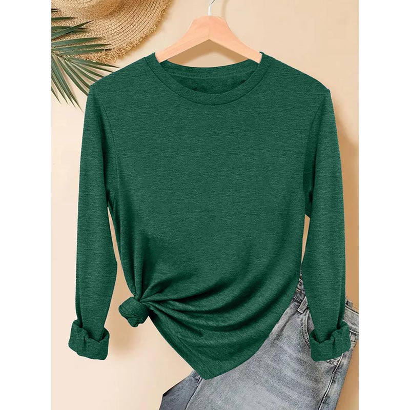 Womens 5 Packs Long Sleeve Crew Neck Shirts Fall Tops Clothes Outfits 2025 Basic Tee