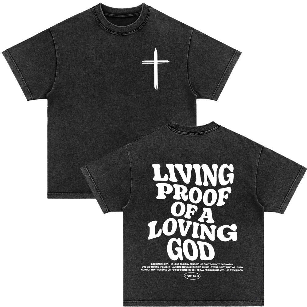 An Sngth Bible Verse Retro Washed T-shirt