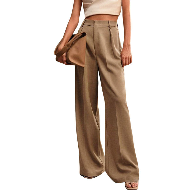 Casual Loose Straight Business Commute Wide Leg Pants