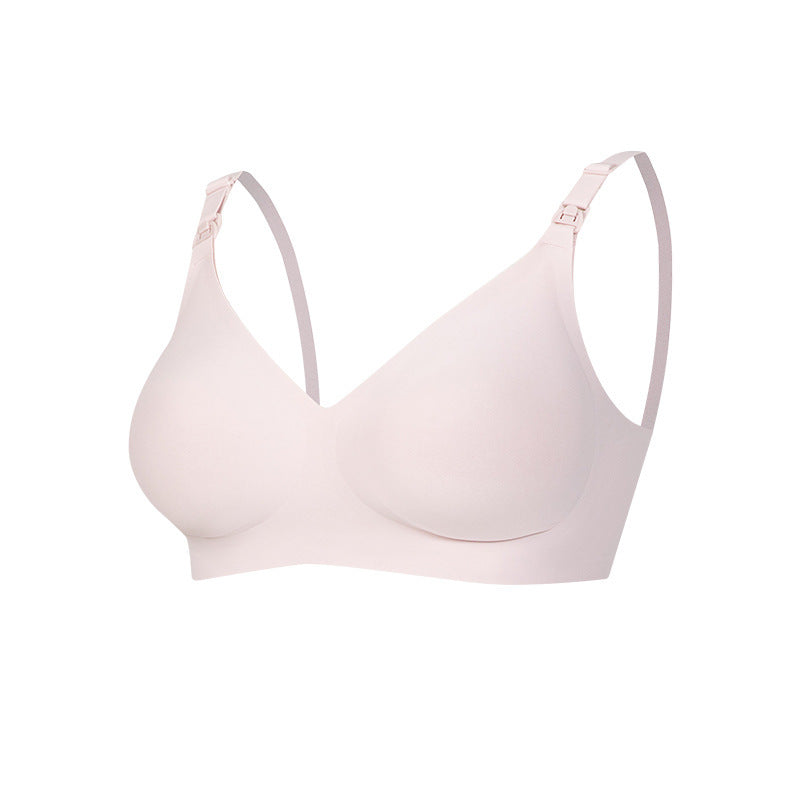 Women's Solid Color Portable Maternity Bra