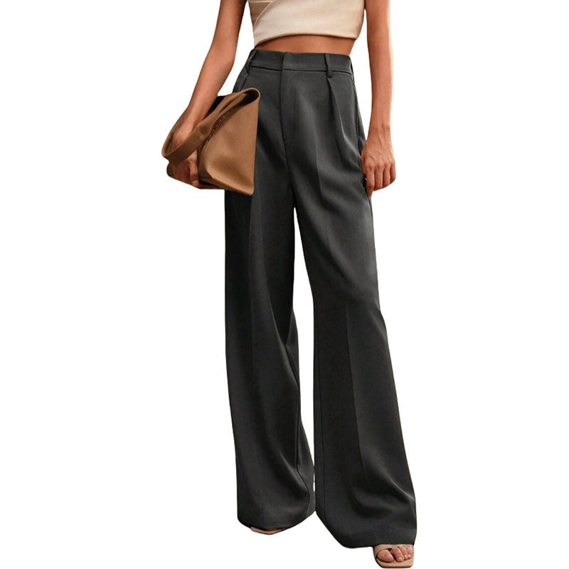 Casual Loose Straight Business Commute Wide Leg Pants