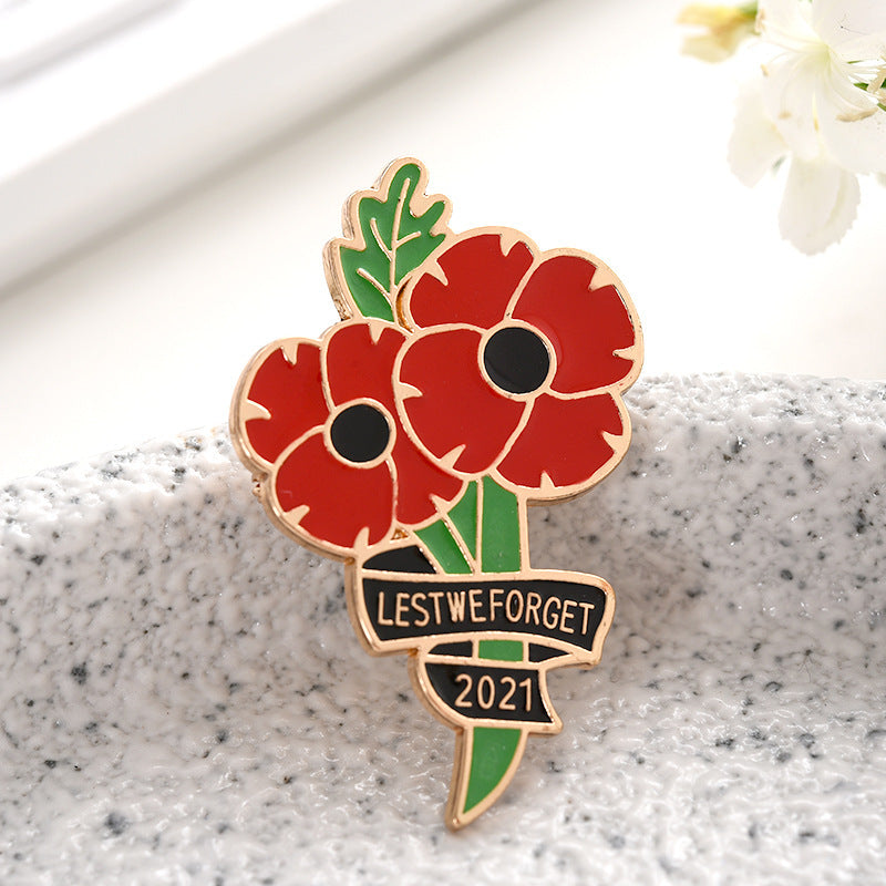 Veterans Lapel Clip Metal Brooch