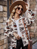 Double-sided Plush Pocket Zipper Cardigan Casual Top Coat