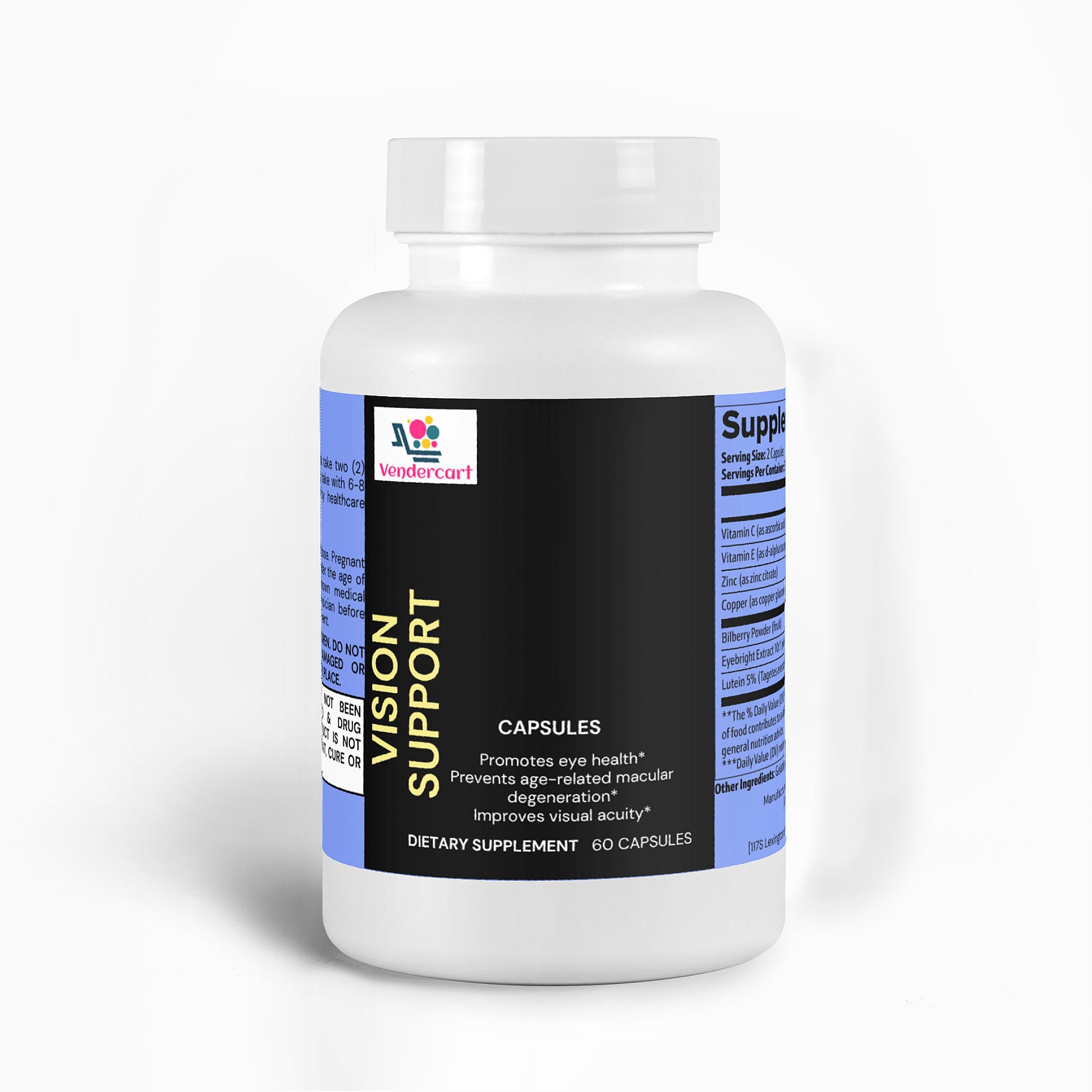 Vendercart Vision Support Supplement Eye Health, Visual Clarity, And Night Vision Boost