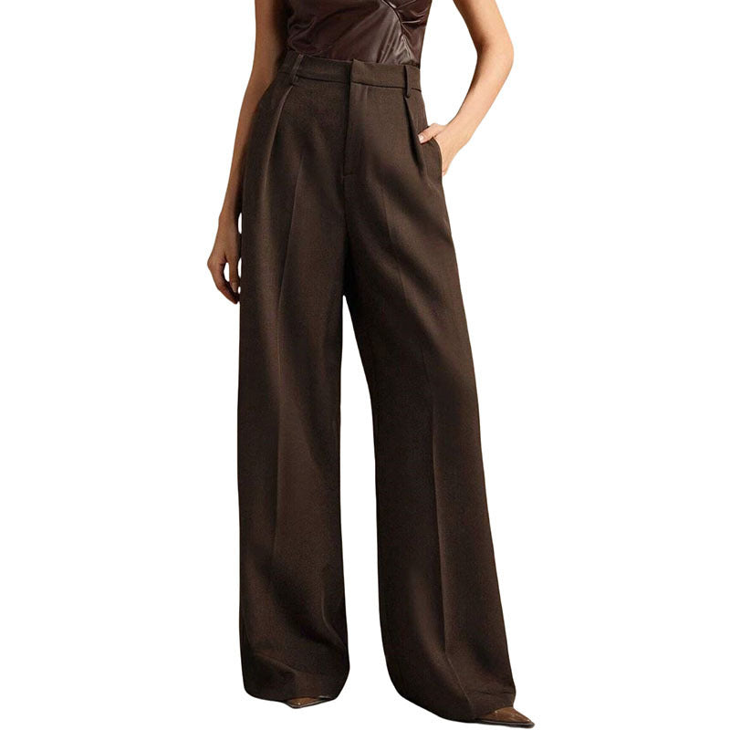 Casual Loose Straight Business Commute Wide Leg Pants