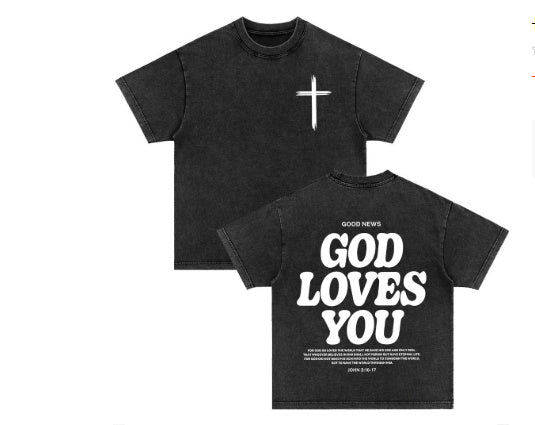 An Sngth Bible Verse Retro Washed T-shirt