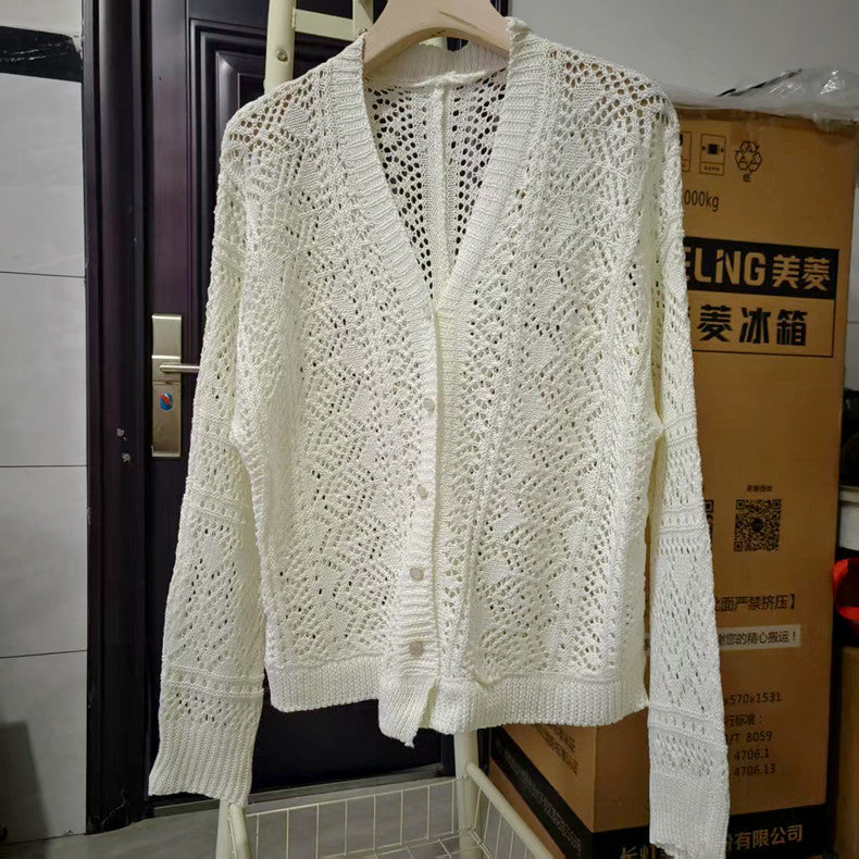 Hollowed-out Elegant Socialite Skirt Lace-up Two-piece Set