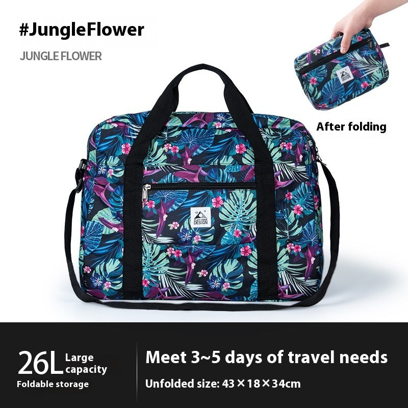 Travel Bag Large Capacity Lightweight Tote Business Traveling Luggage Bag Can Cover Trolley Case