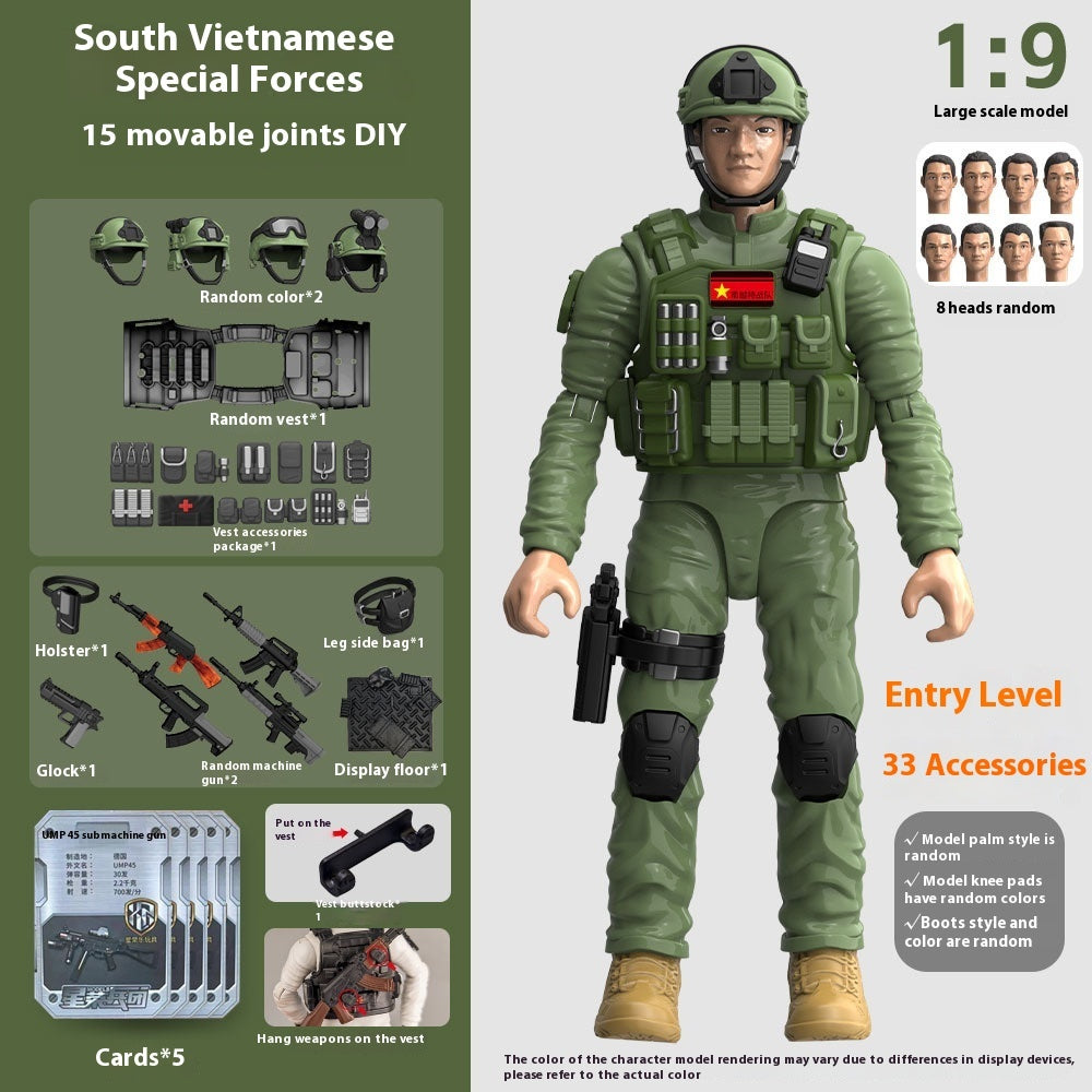 Hands And Feet Movable Bag Military Veterans Special Police Model