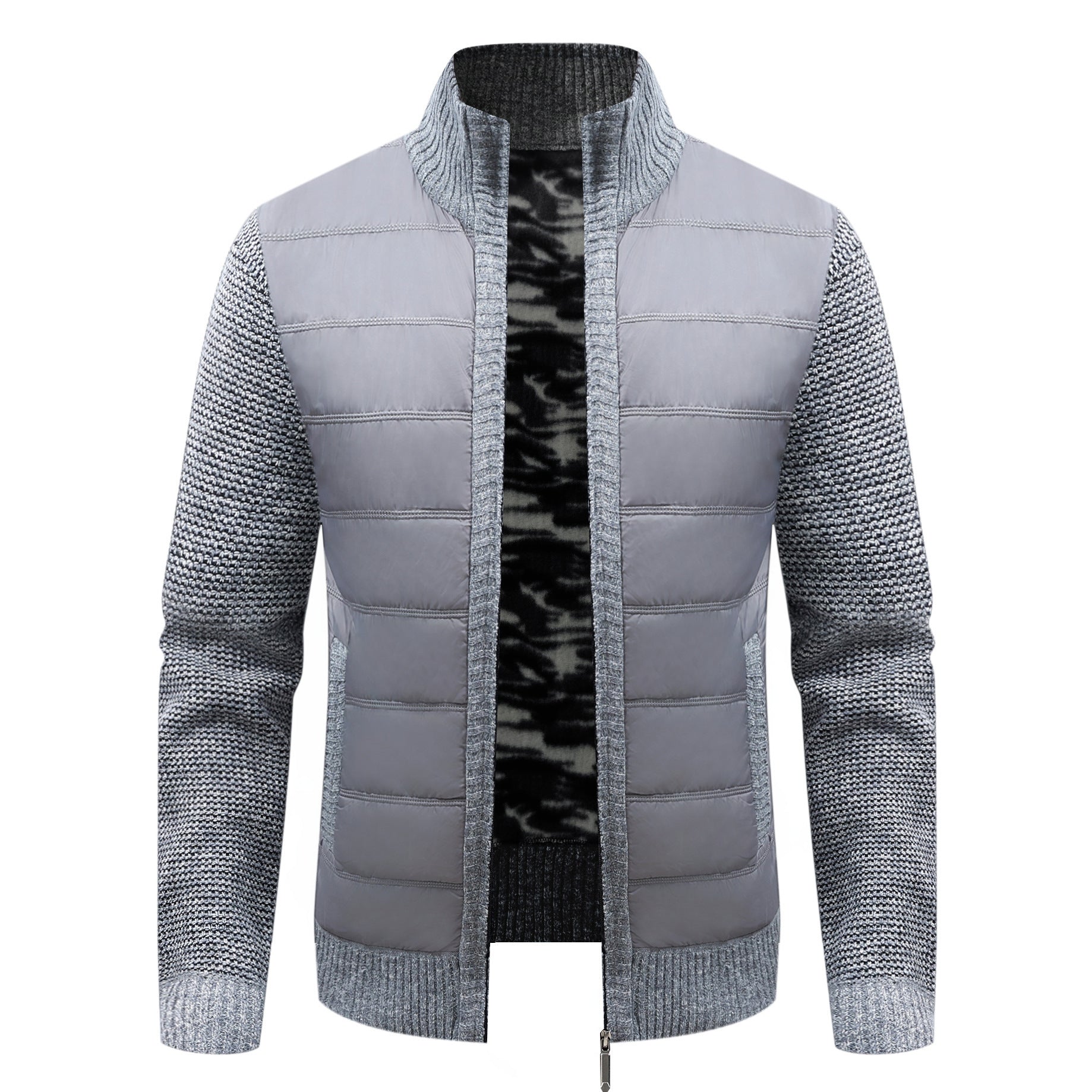 Men's Thickened Long-sleeve Cardigan Sweater Coat