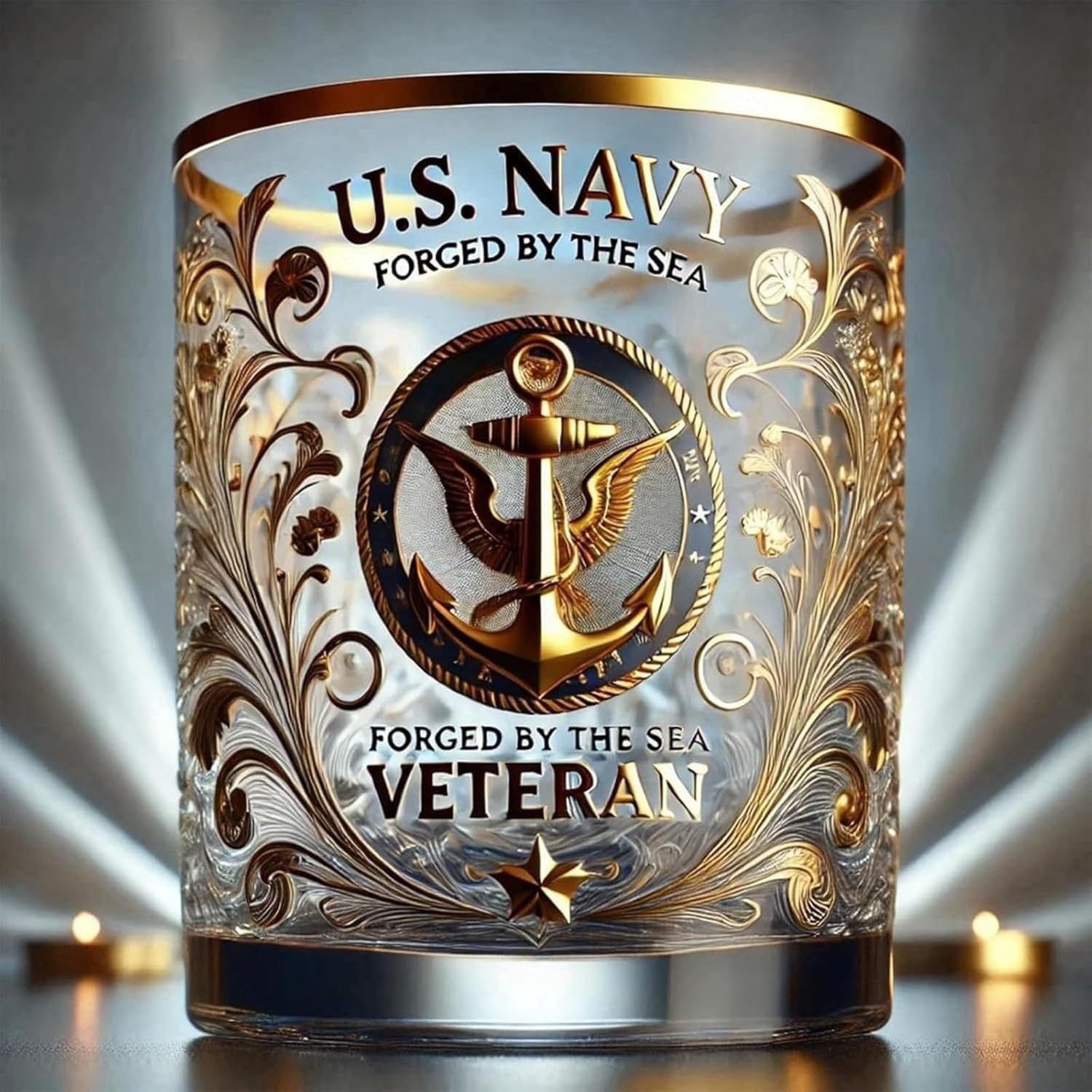 Veterans Salute Glass Veterans