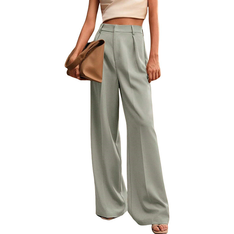 Casual Loose Straight Business Commute Wide Leg Pants