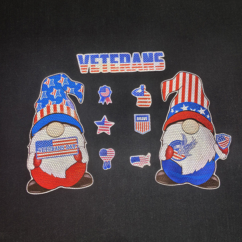Veterans Day Reflective Refrigerator Magnetic Paste