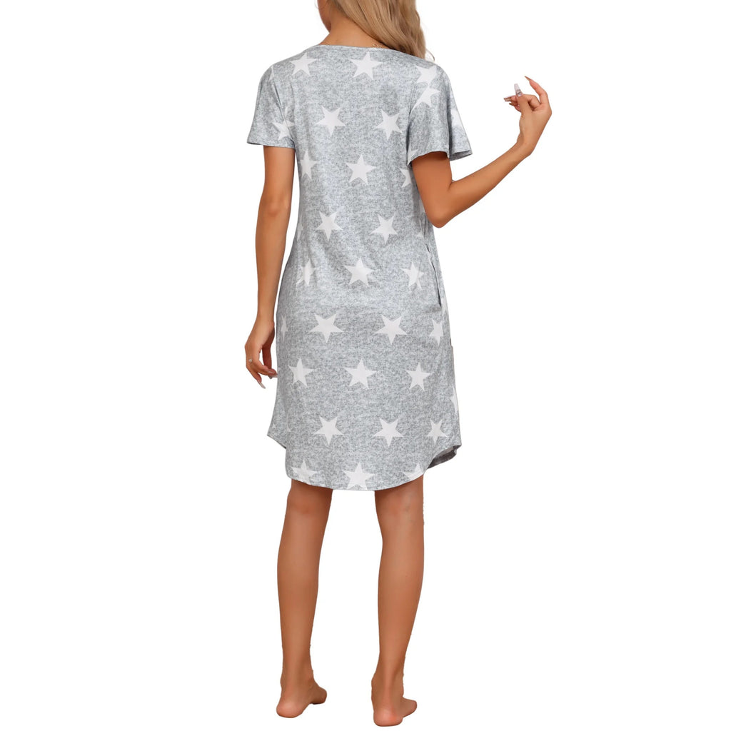 Milk Silk XINGX Printed Women's Home Clothes Pajamas For Women.