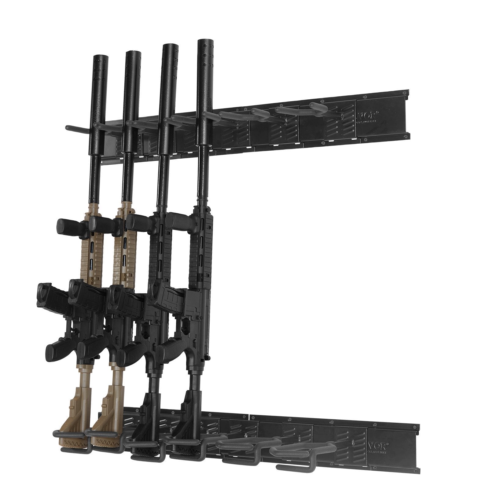 Gun Rack, Indoor Gun Rack Wall Mount, 6-Slot Vertical Rifle Shotgun Gun Rack, 180 Lb Heavy Duty Metal Wall Gun Rack Display Stand With Soft Padding
