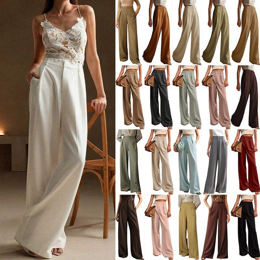Casual Loose Straight Business Commute Wide Leg Pants