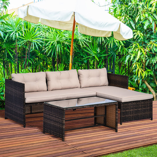 3 Piece Patio Furniture Set