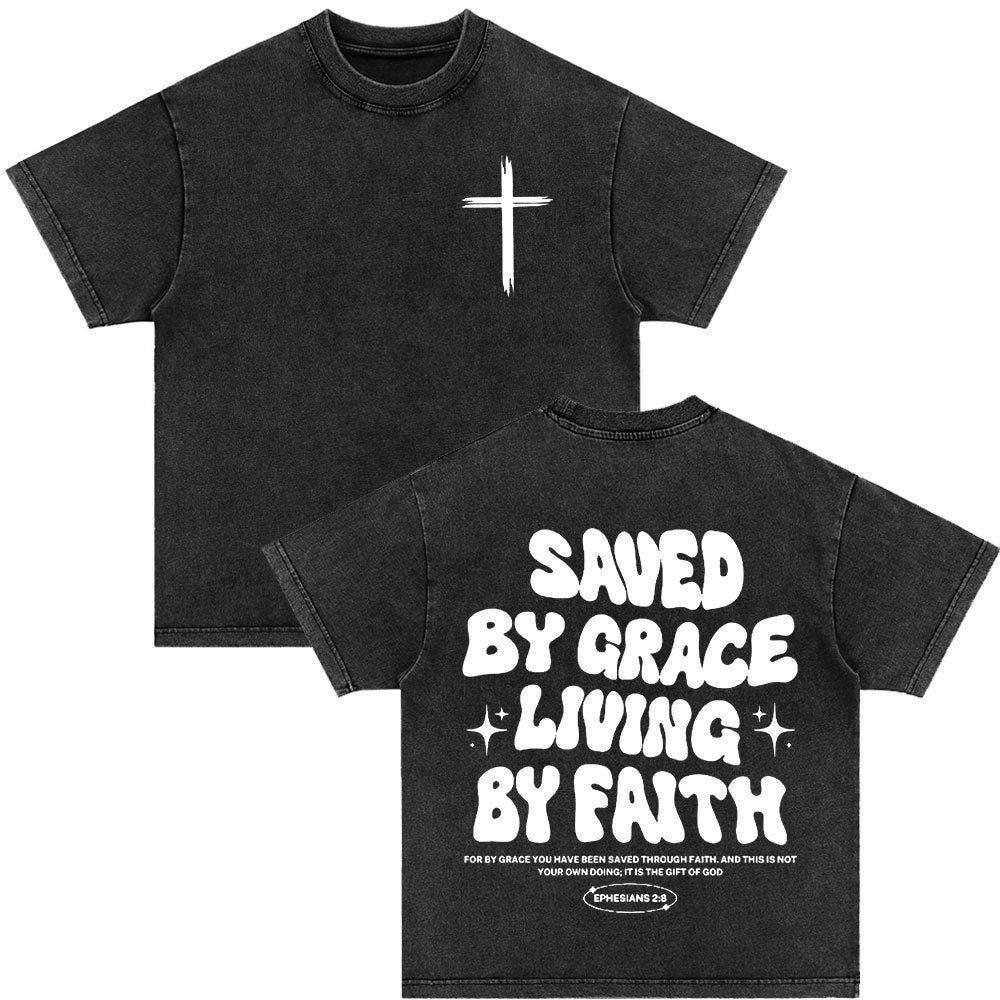 An Sngth Bible Verse Retro Washed T-shirt