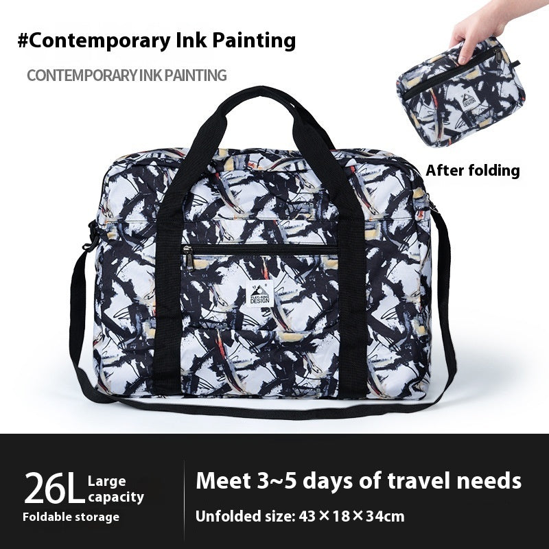 Travel Bag Large Capacity Lightweight Tote Business Traveling Luggage Bag Can Cover Trolley Case