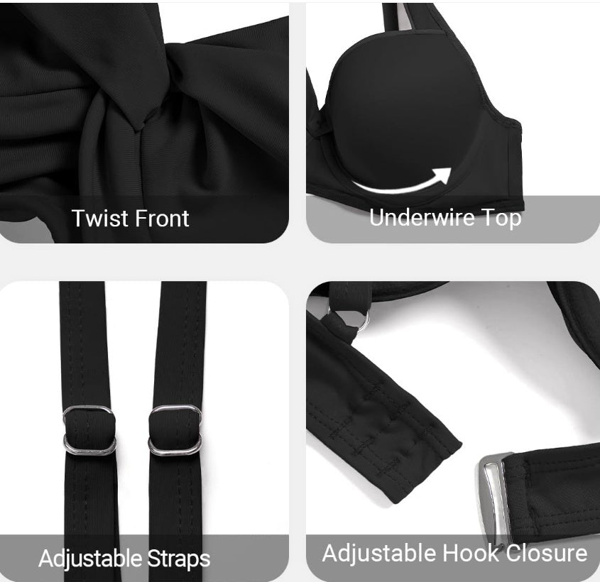 Ladies New Fashion Push-up Top Swimsuit