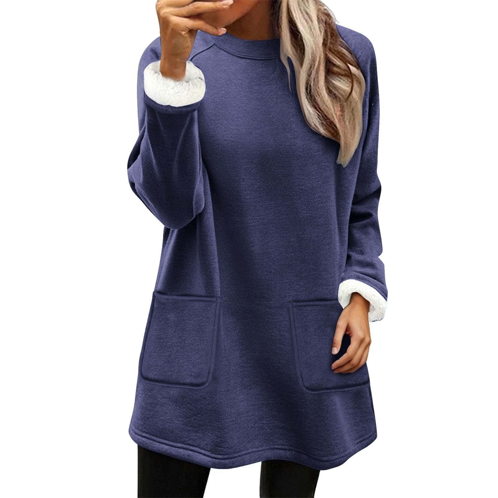 Snowman Digital Printing Casual Wide-sleeved Velvet Loose Sweater