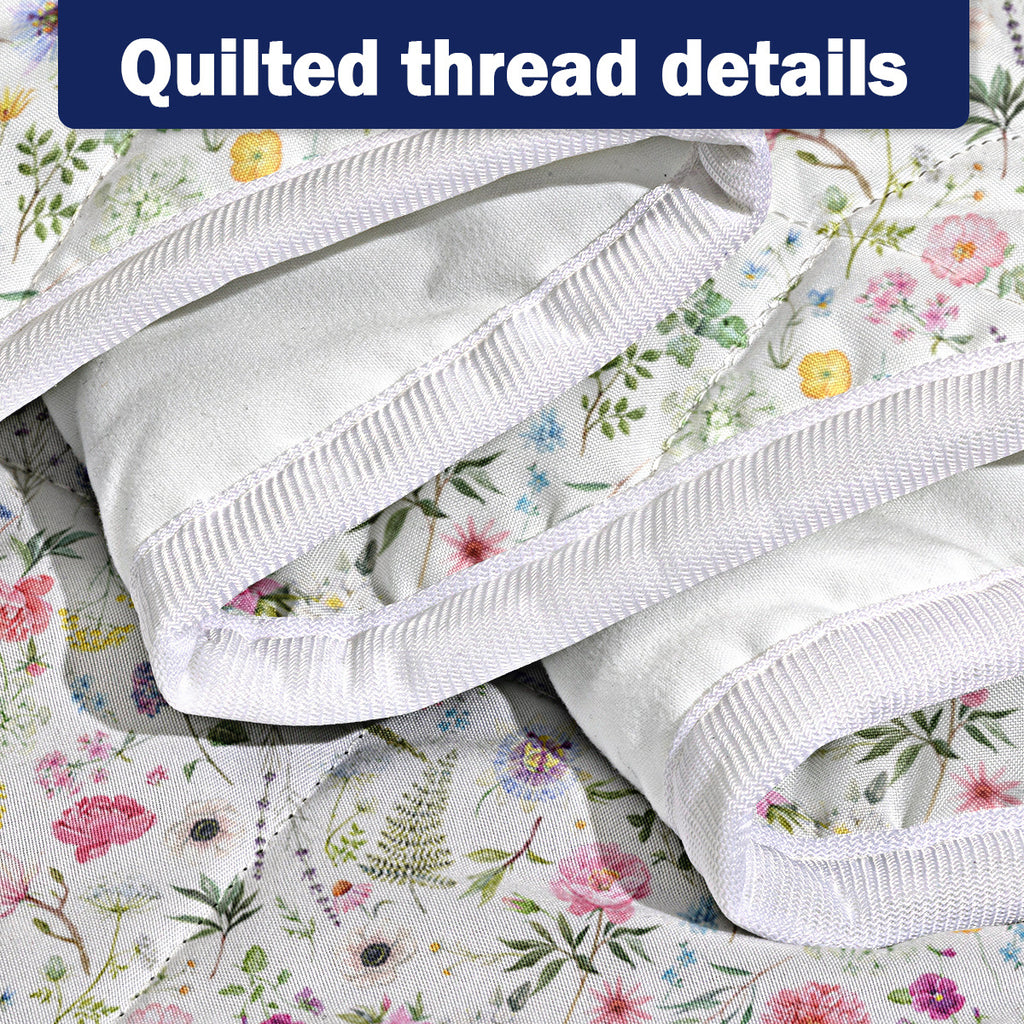 Red Floral Quilt 3 Pieces Microfiber Quilt Sets Lightweight Bedspreads Botanical Coverlets Quilt Bedding Set All Season Quilts Twin Full Queen King Size