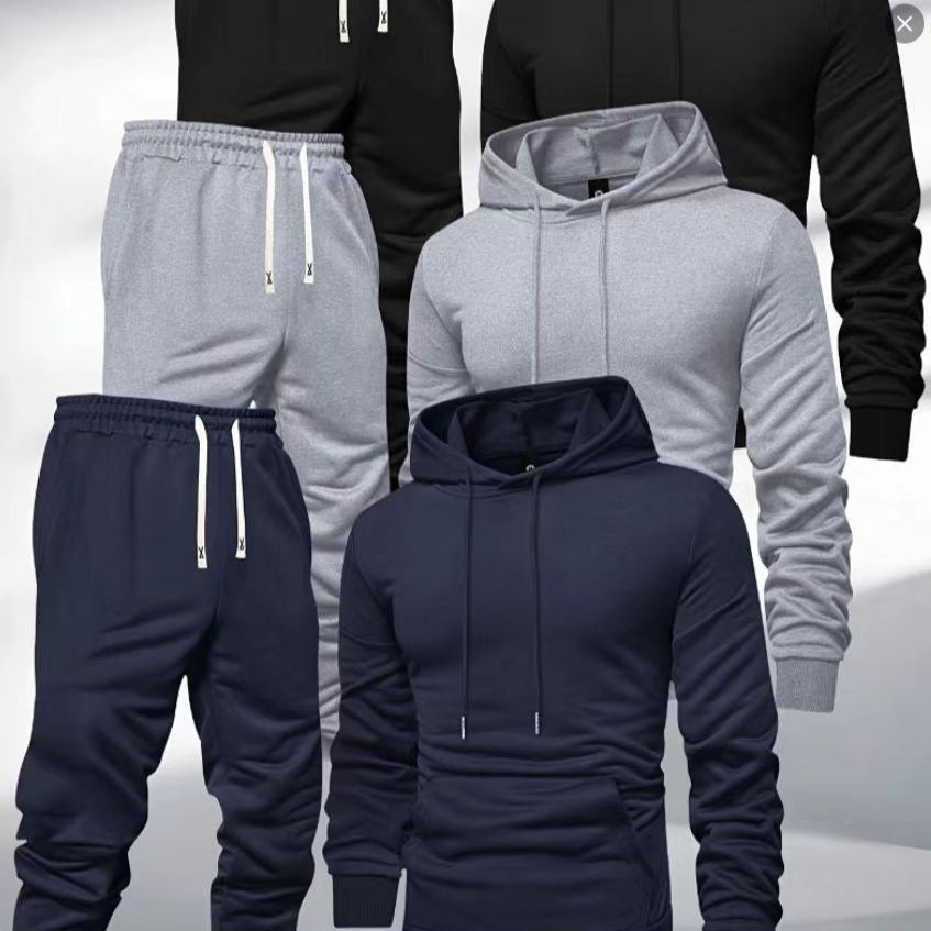 Light Board All-matching Hooded Sweatshirt And Sweatpants Leisure Sports Suit
