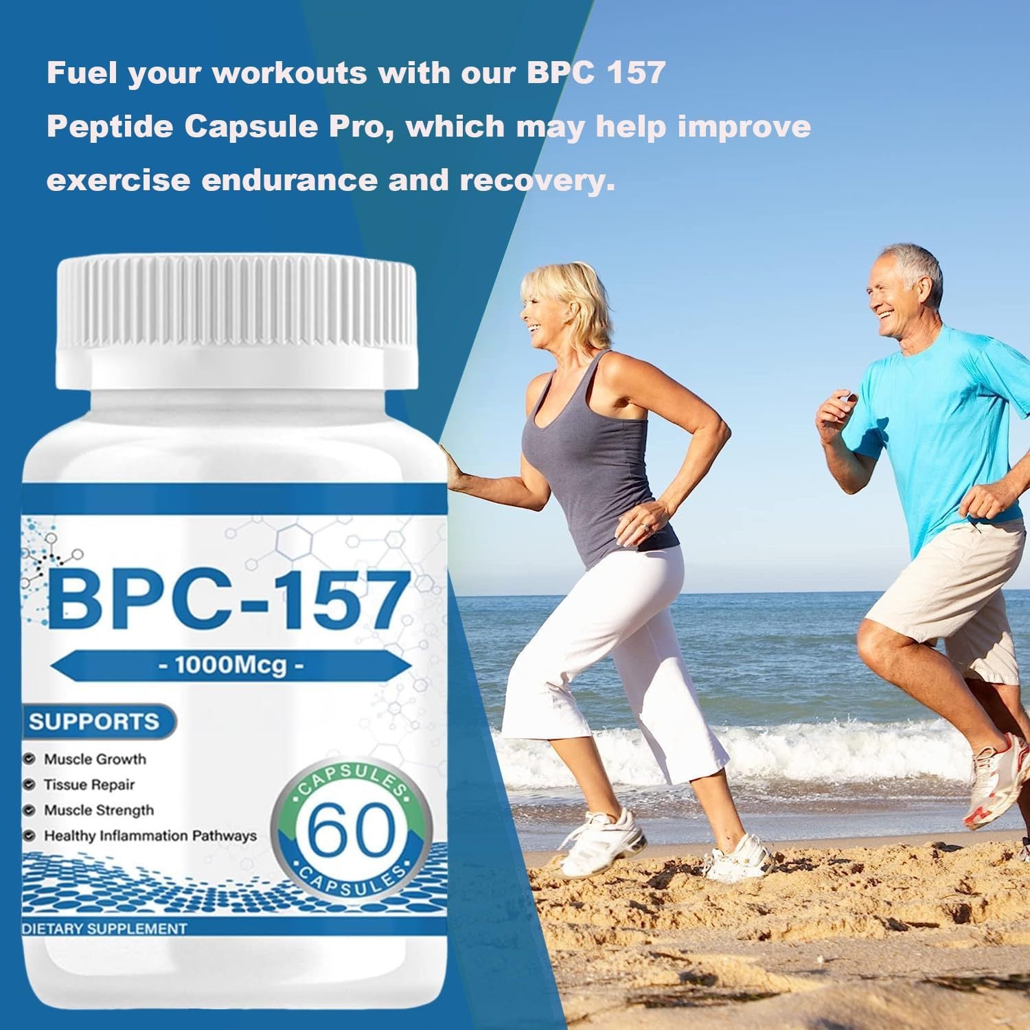 BPC-157  Supports Joint Health And Enhances Muscle Building 60 Capsules - 1000 Mcg